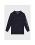 Tommy Hilfiger Тениска с яка и копчета Essential KB0KB07729 M Тъмносин Regular Fit - Pepit.bg