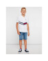 Tommy Hilfiger Тениска с яка и копчета KB0KB05015 D Бял Regular Fit - Pepit.bg