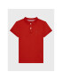 Tommy Hilfiger Тениска с яка и копчета KB0KB07365 M Червен Regular Fit - Pepit.bg