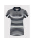 Tommy Hilfiger Тениска с яка и копчета Sleeve WW0WW27151 Тъмносин Slim Fit - Pepit.bg