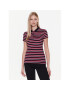 Tommy Hilfiger Тениска с яка и копчета Stripe WW0WW27151 Тъмносин Slim Fit - Pepit.bg