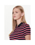 Tommy Hilfiger Тениска с яка и копчета Stripe WW0WW27151 Тъмносин Slim Fit - Pepit.bg