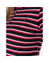 Tommy Hilfiger Тениска с яка и копчета Stripe WW0WW27151 Тъмносин Slim Fit - Pepit.bg