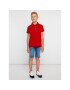 Tommy Hilfiger Тениска с яка и копчета Boys Tommy KB0KB03975 S Червен Regular Fit - Pepit.bg