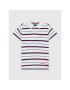 Tommy Hilfiger Тениска с яка и копчета Branded Stripe KB0KB07369 M Бял Regular Fit - Pepit.bg