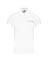 Tommy Hilfiger Тениска с яка и копчета Crystal Ss WW0WW29983 Бял Slim Fit - Pepit.bg