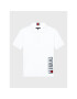 Tommy Hilfiger Тениска с яка и копчета Graphic KB0KB07730 D Бял Regular Fit - Pepit.bg