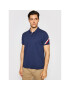 Tommy Hilfiger Тениска с яка и копчета MW0MW17789 Тъмносин Slim Fit - Pepit.bg