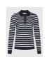 Tommy Hilfiger Тениска с яка и копчета Org WW0WW31516 Тъмносин Regular Fit - Pepit.bg