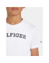 Tommy Hilfiger Тишърт Arched KB0KB08333 D Бял Regular Fit - Pepit.bg