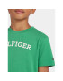 Tommy Hilfiger Тишърт Arched KB0KB08333 D Зелен Regular Fit - Pepit.bg