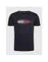 Tommy Hilfiger Тишърт Chest Corp Stripe Graphic MW0MW25612 Тъмносин Slim Fit - Pepit.bg