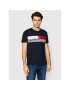 Tommy Hilfiger Тишърт Corp Chest Stripe MW0MW20327 Тъмносин Regular Fit - Pepit.bg