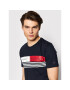 Tommy Hilfiger Тишърт Corp Chest Stripe MW0MW20327 Тъмносин Regular Fit - Pepit.bg