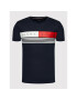 Tommy Hilfiger Тишърт Corp Chest Stripe MW0MW20327 Тъмносин Regular Fit - Pepit.bg