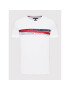 Tommy Hilfiger Тишърт Corp Chest Taping MW0MW24549 Бял Regular Fit - Pepit.bg