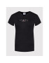 Tommy Hilfiger Тишърт Essential Logo DW0DW11927 Черен Slim Fit - Pepit.bg