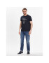 Tommy Hilfiger Тишърт Faded Script Print MW0MW30040 Тъмносин Slim Fit - Pepit.bg