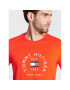 Tommy Hilfiger Тишърт Flag Arch MW0MW27909 Оранжев Slim Fit - Pepit.bg