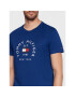 Tommy Hilfiger Тишърт Flag Arch MW0MW27909 Син Slim Fit - Pepit.bg