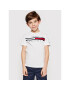 Tommy Hilfiger Тишърт Flag Rib Insert KB0KB06532 D Бял Regular Fit - Pepit.bg