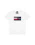 Tommy Hilfiger Тишърт Flock KB0KB05265 M Бял Regular Fit - Pepit.bg