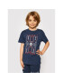 Tommy Hilfiger Тишърт Glow In The Dark Graphic KB0KB06316 D Тъмносин Regular Fit - Pepit.bg