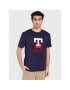 Tommy Hilfiger Тишърт Icon Monogram MW0MW29597 Тъмносин Relaxed Fit - Pepit.bg