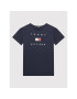 Tommy Hilfiger Тишърт KB0KB07286 Тъмносин Regular Fit - Pepit.bg