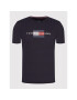 Tommy Hilfiger Тишърт Lines MW0MW20164 Тъмносин Regular Fit - Pepit.bg