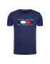 Tommy Hilfiger Тишърт Logo Box MW0MW16583 Тъмносин Regular Fit - Pepit.bg