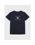 Tommy Hilfiger Тишърт Logo KB0KB07794 D Тъмносин Regular Fit - Pepit.bg