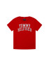 Tommy Hilfiger Тишърт Logo Tee KB0KB06097 D Червен Regular Fit - Pepit.bg