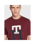 Tommy Hilfiger Тишърт Lux Monogram MW0MW28230 Бордо Regular Fit - Pepit.bg