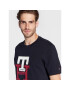 Tommy Hilfiger Тишърт Lux Monogram MW0MW28230 Тъмносин Regular Fit - Pepit.bg