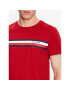 Tommy Hilfiger Тишърт Monotype Chest Stripe MW0MW32119 Червен Slim Fit - Pepit.bg