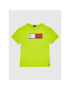 Tommy Hilfiger Тишърт Mountain Flag KB0KB06852 D Зелен Regular Fit - Pepit.bg