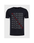 Tommy Hilfiger Тишърт Repeat MW0MW28680 Тъмносин Slim Fit - Pepit.bg