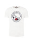 Tommy Hilfiger Тишърт Round Naval Tee MW0MW13334 Бял Regular Fit - Pepit.bg