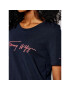 Tommy Hilfiger Тишърт Script Open Tee WW0WW29523 Тъмносин Regular Fit - Pepit.bg