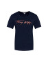 Tommy Hilfiger Тишърт Script Open Tee WW0WW29523 Тъмносин Regular Fit - Pepit.bg