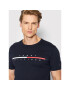 Tommy Hilfiger Тишърт Split Logo MW0MW22128 Тъмносин Regular Fit - Pepit.bg