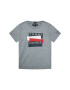 Tommy Hilfiger Тишърт Sticker Tee S/S KB0KB05849 D Сив Regular Fit - Pepit.bg