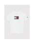 Tommy Hilfiger Тишърт Tape Graphic KN0KN01430 Бял Regular Fit - Pepit.bg