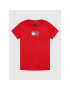 Tommy Hilfiger Тишърт Tape Graphic Tee KB0KB07282 D Червен Regular Fit - Pepit.bg