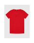 Tommy Hilfiger Тишърт Tape Graphic Tee KB0KB07282 D Червен Regular Fit - Pepit.bg