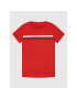 Tommy Hilfiger Тишърт Tape Tee KB0KB07357 M Червен Regular Fit - Pepit.bg