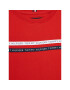 Tommy Hilfiger Тишърт Tape Tee KB0KB07357 M Червен Regular Fit - Pepit.bg