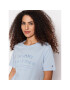 Tommy Hilfiger Тишърт Text Emb C-Nk WW0WW34269 Син Regular Fit - Pepit.bg