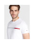 Tommy Hilfiger Тишърт Two Tone Chest Stripe MW0MW27912 Бял Slim Fit - Pepit.bg